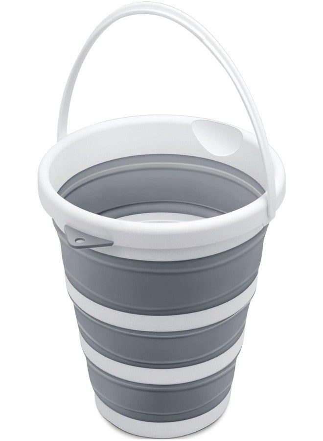 PIHARVA دلو سيليكون قابل للطي سعة 5 لترات - حاوية مياه كبيرة محمولة بمقبض - موفرة للمساحة، متينة وخفيفة الوزن للتخييم والصيد والسفر والاستخدام المنزلي - Image 1